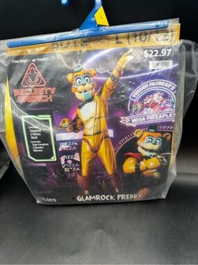Rubie's Five Nights at Freddy's Security Breach Glamrock Costume SZ Boys L 10-12